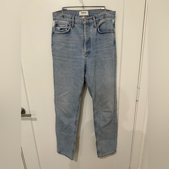 Agolde Denim - Agolde 90s Mid Rise Loose Fit Slightly Distressed